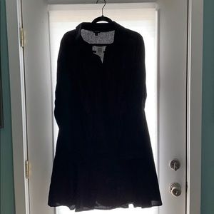 Black Poplin Skirt Dress